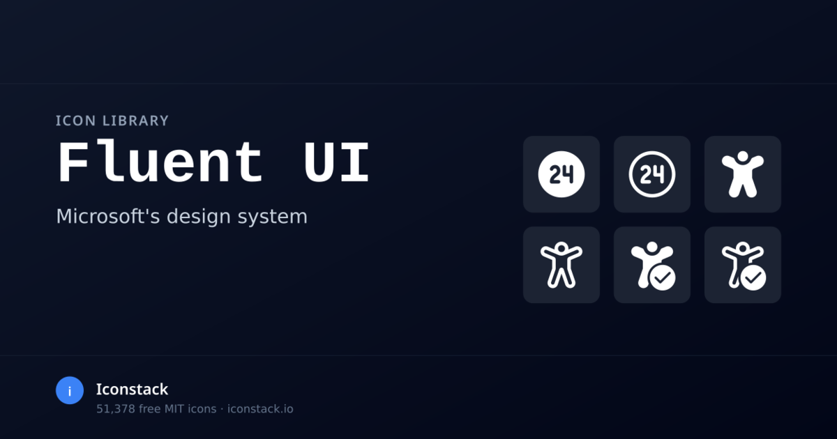 Fluent UI Icons - 4780 mixed icons | Iconstack