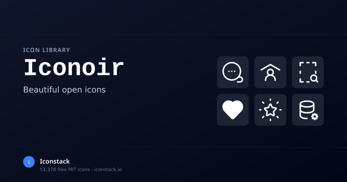 Iconoir Icons - 1383 mixed icons | Iconstack